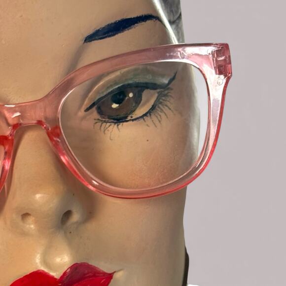 Betsey Johnson Accessories - Betsey Johnson +2.00 Readers Reading Glasses Pink Rounded Square